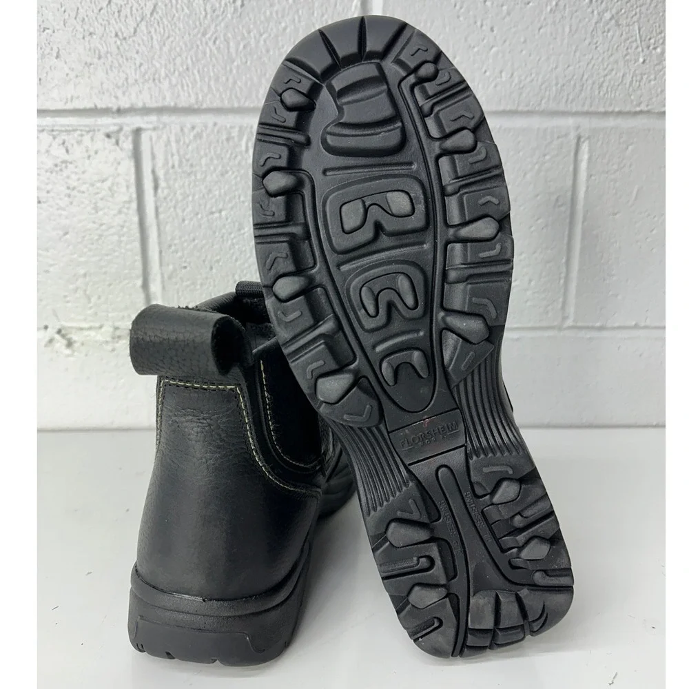 Florsheim Hercules Work Boots‎ Black Leather Steel Toe Met Guard / Mens 12 EEE